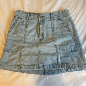 American Eagle Super High Rise Jean Skirt